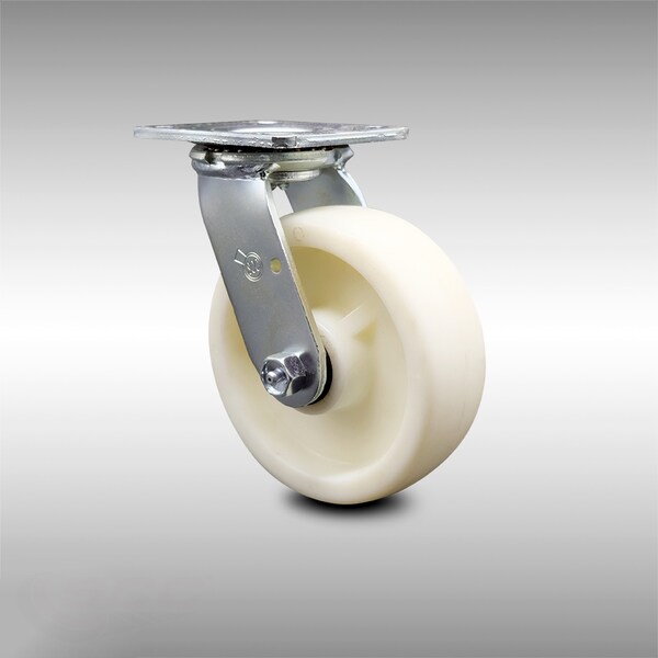 6 Inch Stainless Steel Nylon Wheel Swivel Caster with Ball Bearing SCC